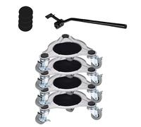RoaQinFo 4 Piezas de Rodillos con Ruedas para Mover Muebles, Elevadores Y Deslizadores para Muebles de Sillas, 19cm x 5.5cm