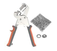RoaQinFo Alicates para Ojales, Alicates para Arandelas, Alicates Perforadores, Kit de Herramientas para Ojales con Ojales Metálicos de 6 Mm Y Mango Ergonómico, con 120 ojales