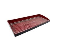 RoaQinFo Bandeja de Drenaje para Alimentos, Bandeja de Drenaje de Aceite, Filtro de Acero Inoxidable, Bandeja para Servir para Fiestas, Utensilios, 60 Cm X 25 Cm X 7 Cm