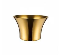 RoaQinFo Cubo de Hielo Comercial en Acero Inoxidable Cubitera Champanera Construcción sin Fugas para Limpieza Rápida Capacidad Generosa para Enfriar Adecuado, Dorado, Grande