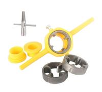 RoaQinFo Juego de 6 Piezas de Herramientas para Roscar Tuberías de PVC, Juego de Terraja Y Macho de Roscar NPT Redondo Profesional para Tuberías, Juego de Terr, Extractor de 6 pulgadas