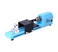 RoaQinFo Mini Torno, Torno para Trabajar La Madera, Accesorios Portátiles para Principiantes, Manualidades, Torno para, Torno de Mesa para Tallar Y