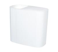 RoaQinFo Papelera Rectangular Compacta Pequeña de 12 Litros para Baño, Cocina, Lavandería Y Oficina, Blanco, tal como se describe
