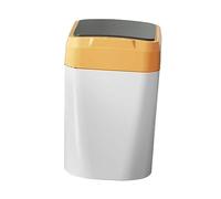 RoaQinFo Papelera Sin Contacto, Contenedor de Basura Inteligente con Inducción, para Inodoro de 12 Litros Que Ahorra Espacio con Tapa, Contenedor de Basura, Blanco