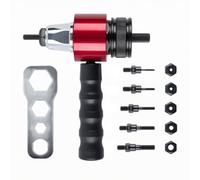 RoaQinFo Remachadora a Batería Portátil | Ajustable, Kit Pistola Tuercas Remache, Potente, Remachadora Tuercas, para Taller, Estilo A