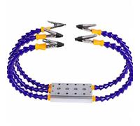 RoaQinFo Soldadura con Brazos Flexibles Flexible con Pinzas Caimán Ajustable para Electrónicos, Molistas, Base Larga 5 Brazos