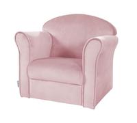 Roba Sillón infantil Lil Sofa 450121MA – Acolchado con reposabrazos, terciopelo rosa 43x51x40 cm