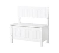 roba Baumann Baul juguetero roba, banco para niños, mueble infantil para sentarse y guardar juguetes, blanco.