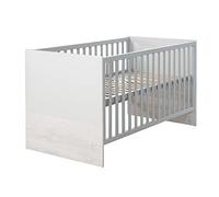 roba Baumann Cama infantil combinada 1911803 de Roba, 70 x 140 cm, regulable en 3 alturas, varillas planas, 3 peldaños deslizantes, convertible en cama infantil