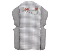roba Cojín para Trona Adam & Eule - Reductor de Asiento Cómodo - Estampado de Erizo - Cuadros Vichy Gris