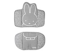 roba Cojín para Trona para Todos los Modelos Sit Up - Diseño miffy® - 2 Piezas - Reductor de Asiento - Estampado de Conejo - Blanco / Gris