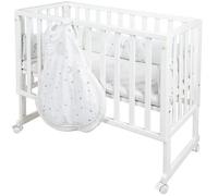 Roba Cuna de colecho 3 en 1 SAFE ASLEEP con equipamiento Sternenzauber - Blanca