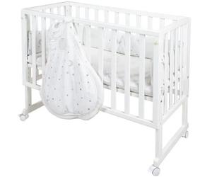 Roba Cuna de colecho 3 en 1 SAFE ASLEEP con equipamiento Sternenzauber - Blanca