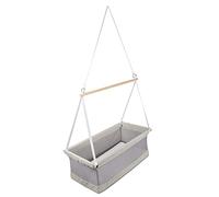 roba Moisés Colgante safe asleep® 45 x 90 cm + Colchón y Funda Jacquard - Cuna de Bebé para Colgar - Tela de Malla - Gris