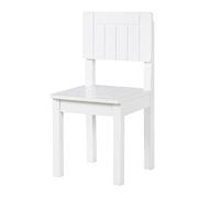 roba Silla infantil, silla con respaldo para niños, lacada en blanco, Alto x Ancho x Profundidad: 59x29x29 cm, altura del asiento 31 cm