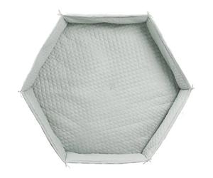 Roba Tapete para corralito de bebé hexagonal acolchado - Verde mate