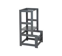 Roba Torre de Aprendizaje Montessori – Taburete seguro para niños, soporta 80 kg – Madera antracita