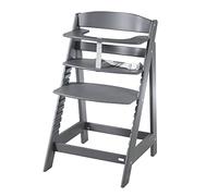 roba Trona Evolutiva de Madera Antracita - Sit Up Flex - Altura Ajustable - de 6 Meses - Soporta 70 kg - Silla de Bebé Antivuelco