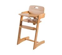 roba Trona Evolutiva de Madera Maciza Kid Up + Bandeja de Comida Desmontable, Altura Ajustable, de 6 Meses hasta 50 kg, Natural