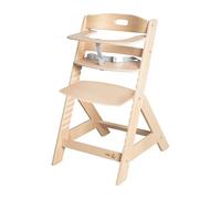 roba Trona Evolutiva Liv Up - Silla Alta de Madera - Certificado FSC - Ajustable con Cinturón de Seguridad - Desde 6 Meses Hasta 70 kg - Natural