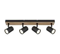 Robby Regleta (35 W, L x An x Al: 55,5 x 6 x 13,5 cm, Negro, Número de bombillas: 4 ud.)