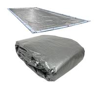Robelle 551224R-ROB - Cubierta para Piscina de Invierno, 3,7 x 7,3 m, 03, Color Plateado