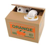 Robo de una Moneda con Caja de ratón - Piggy Bank - Ratón - Hablando en inglés - Gran Regalo para Cualquier niño (Cat)