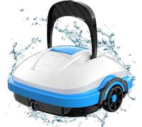 Robot aspirador para piscinas, con batería y doble motor de propulsión, con función de estacionamiento automático. Limpiador automático para piscinas de hasta 50 m²