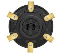 Robot cortacésped de tuning, disco giratorio compatible con Gardena Minimo y Husqvarna Automower Aspire - Plato para 6 cuchillas - Disco de cuchillas reforzado con fibra de vidrio - Ø 180 mm
