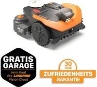 Robot cortacésped WORX WR330E 20V Landroid Vision Cloud L3000, 22 cm de ancho, para áreas de hasta 3000 m², sin cable perimetral, robot cortacésped con inteligencia artificial (IA) y tecnología VSLAM