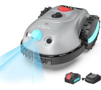 Robot de corte V100 sin cable perimetral, con navegación por visión, detección de 150 obstáculos, robot cortacésped para áreas de hasta 150 m², cortacésped robótico a batería con depósito de hierba, c