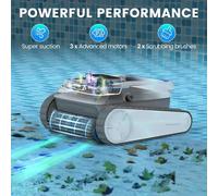 Robot de limpieza para piscinas - Aspiradora para piscinas - Limpiador automático para piscinas - Limpiador de línea de agua