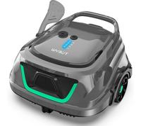 Robot de limpieza para piscinas, con batería, aspiradora inalámbrica para piscinas con una autonomía de 120 minutos y doble filtración, con función de estacionamiento automático para piscinas desmonta