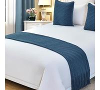 RobustWeg Caminos de Cama,Bufanda de Cama de Hotel,Caminos de Cama y Funda de Cojín a Juego,Bufanda Decorativa para los pies de la Cama,para el hogar,Dormitorio,Hotel.