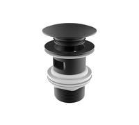 Roca A5054015NB Desagüe Click-Clack Universal, Tapon Ceramico Ø65mm, Acabado Negro Mate
