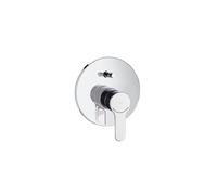 ROCA L20 A5A0A09C00 Grifo empotrable de baño-ducha con inversor de 16 cm fabricado en latón con acabado en cromo