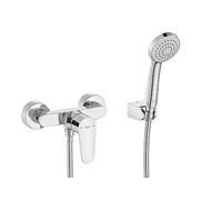 Roca Grifo de bañera Victoria Plus A5A204FC00 – Monomando cromo con ducha de mano y flexo 1,50 m