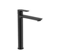 ROCA A5A346ENB0 CALA Grifo Monomando Lavabo Con Caño Alto Cuerpo Liso Cold Start Negro Mate - ref: A5A346ENB0