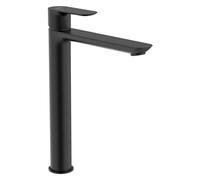 Roca Grifo monomando lavabo Cala A5A346ENB0 Caño alto, cuerpo liso, Cold Start, negro mate