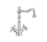 Roca A5A384BC00 Mezclador Bimando Lavabo Caño Alto Carmen, Cromado