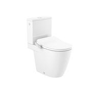 Roca A803151S01 - In-Wash® Ona - Smart toilet adosado a pared Rimless con salida dual. Incluye cisterna, tapa y asiento. Necesita toma de red.