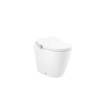 Roca A803153S01 - In-Wash® Ona - Smart toilet adosado a pared Rimless para tanque empotrable. Incluye tapa y asiento. Necesita toma de red.