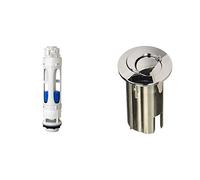 Roca AH0003400R - Kit Mecanismo Descar. D2_D Nr Recambio - Colleción De Baño - Porcelana - Mecanismos + AH0001700R - Pulsador Doble largo nuevo