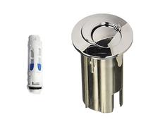 Roca Ah0003600R - Kit Mecanismo Descarga D1Dpar Recambio - Colleción De Baño - Porcelana - Mecanismos + Ah0001700R - Pulsador Doble Largo Nuevo