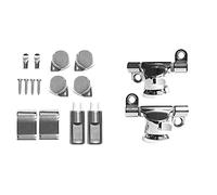 Roca Ai0001200R Bisagra Asiento Wc Caida Amortiguada, Cromo Laton+ Ai0002100R - Conjunto De Bisagras De Asiento Dama Senso Y Giralda Desmontables, Pack De 2 Unidades