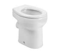 Inodoro infantil con salida horizontal de 29,5 cm fabricado en porcelana con acabado en color blanco Baby Roca