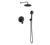Roca Pack empotrado Cala 2 vías Negro mate