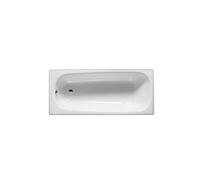 Roca Contesa A235960000 - Bañera Rectangular, Acero, Blanco, 160 cm - Sin válvula / Con 1 faldón frontal y 2 faldones laterales