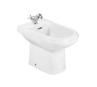 Roca Dama Retro A351324001 Bidé sin tapa redondo con juego de fijación incluido color blanco - Con tapa
