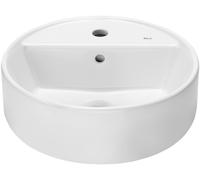 Roca Gap lavabo 40x40 cm circular sobre encimera blanco brillante A3270MK000